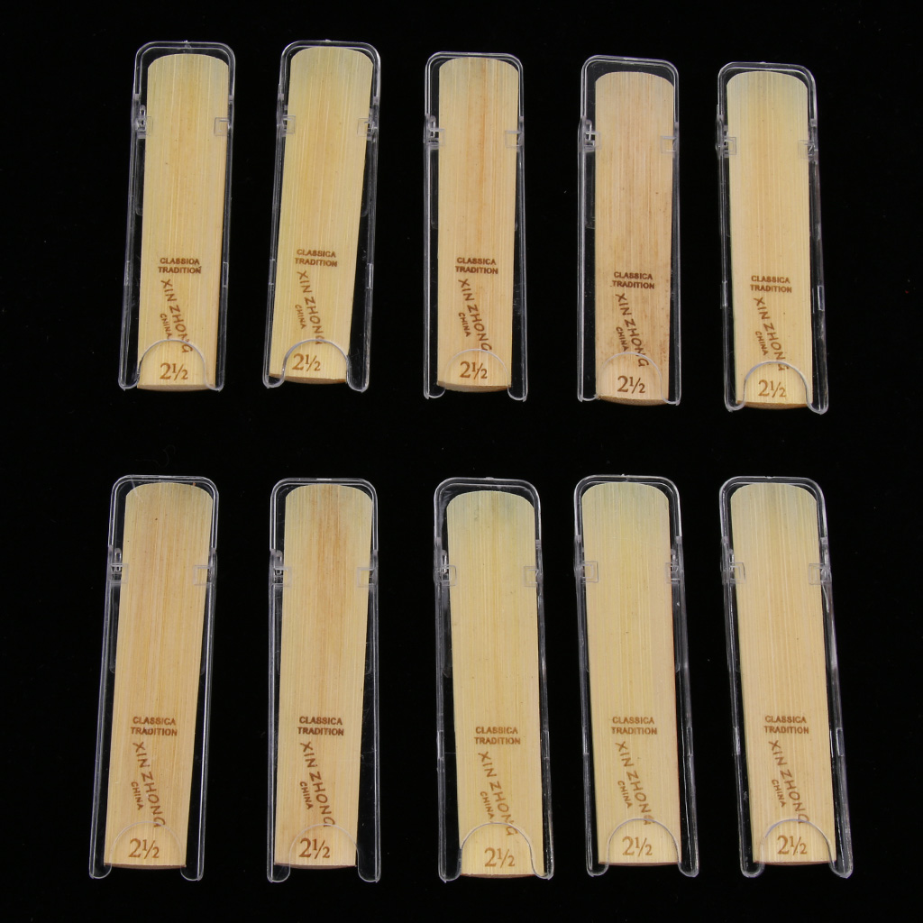 Pacote de 10 saxofone alto exe - Saxophone Reed Pack avaliação e preço