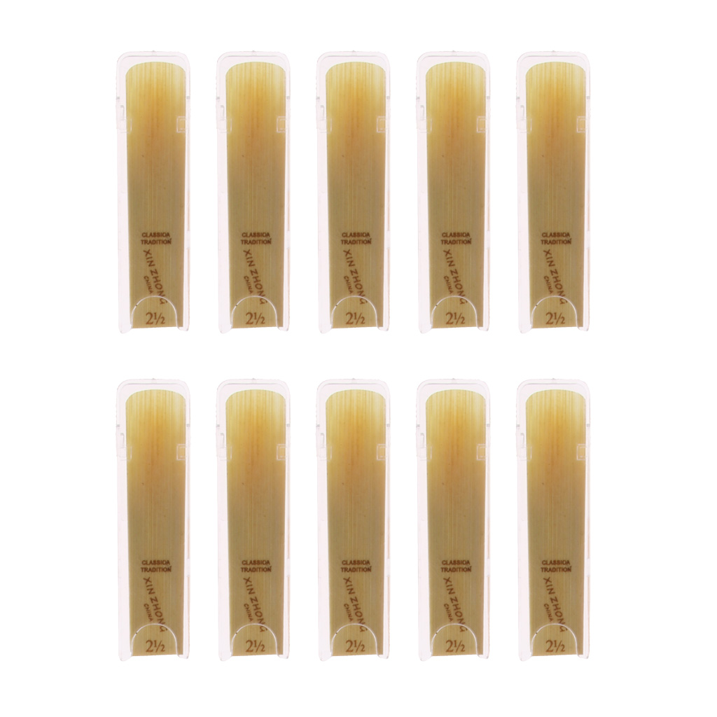 Pacote de 10 saxofone alto exe - Saxophone Reed Pack avaliação e preço